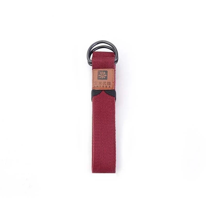 Sangle Yoga Double Boucle Luxueux Rouge